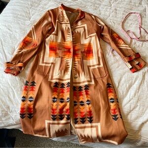 Aztec print jacket